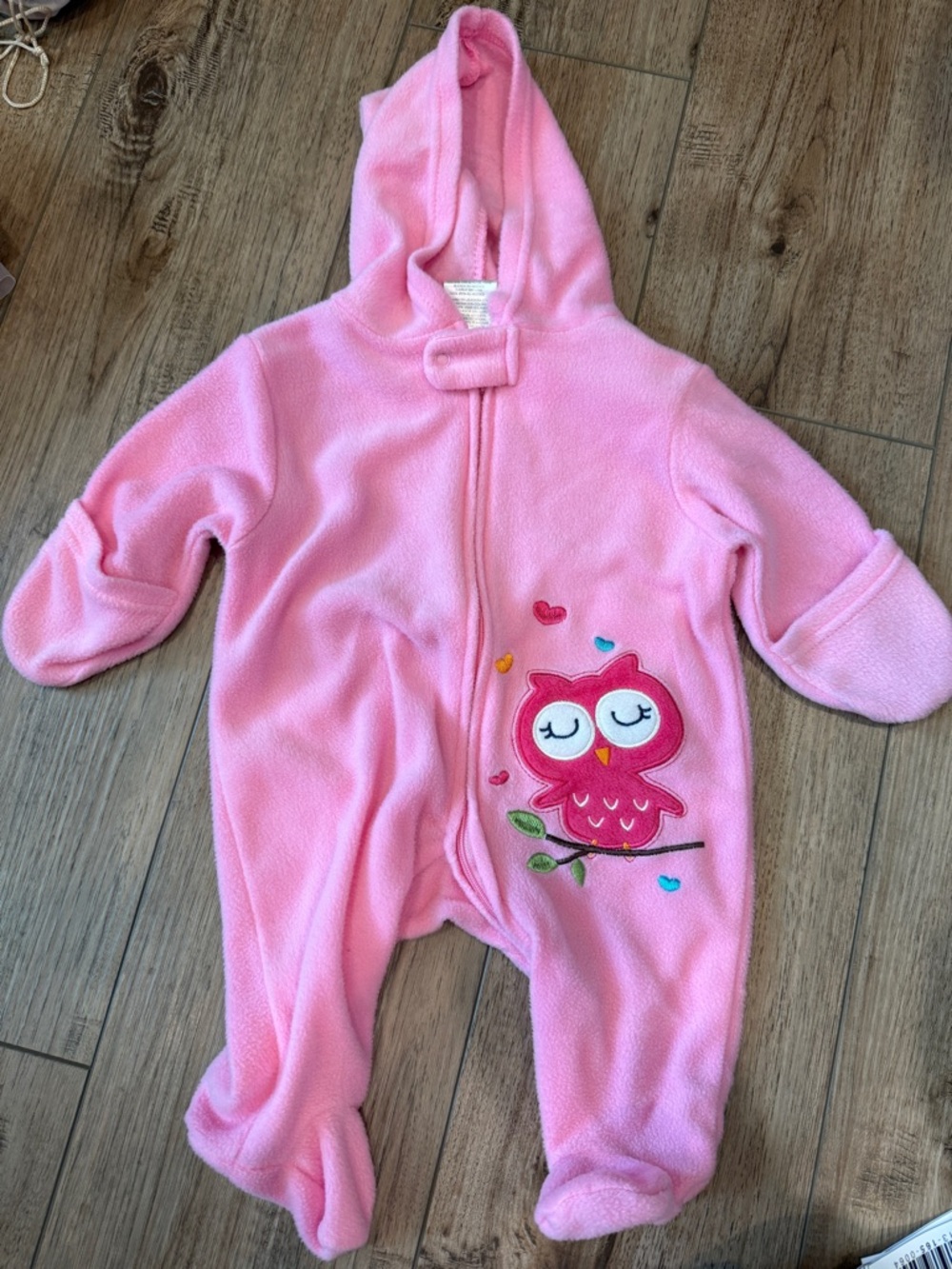 Baby Pink Fleece One-Piece